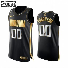 Dres Indiana Pacers Prilagođeni 2020-21 Crna Golden Edition Swingman - Dječji